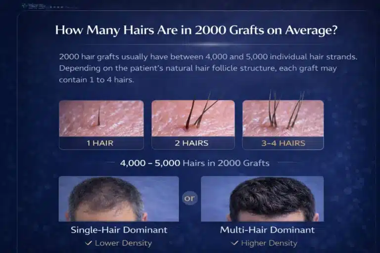 How-Many-Hairs-Are-In-2000-Grafts-On-Average-768X512 2000 Grafts Hair Transplant In Turkey – Cost &Amp; Before After Hair Restoration Excellence You Can Trust