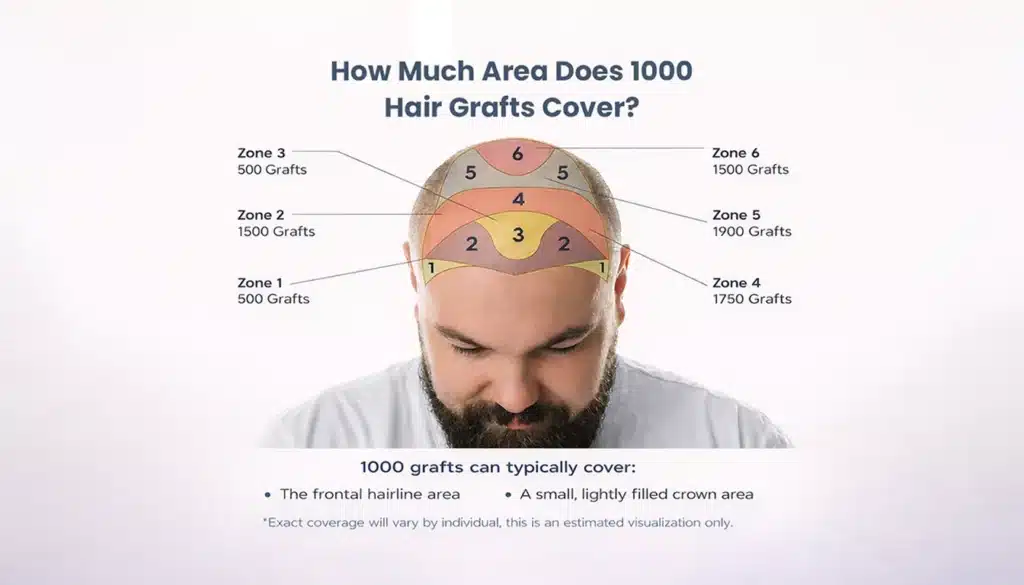 How-Much-Area-Does-1000-Hair-Grafts-Cover 1000 Grafts Hair Transplant In Turkey – Cost – Before And After Hair Restoration Excellence You Can Trust
