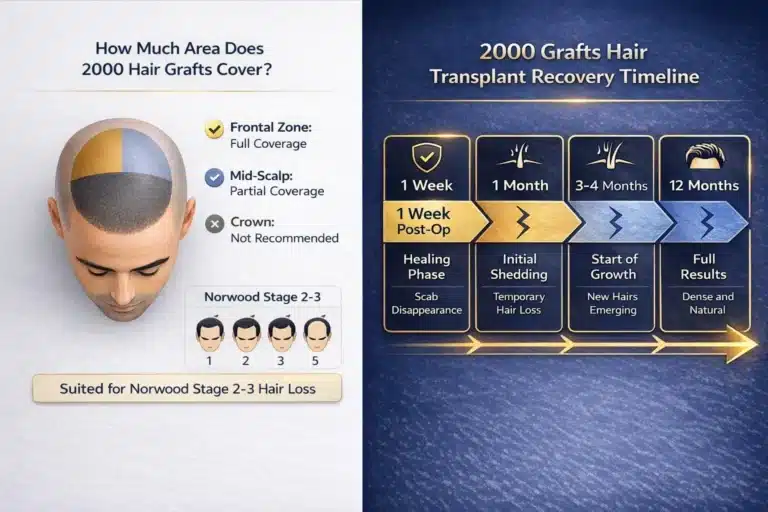Recovery-Timeline-After-A-2000-Grafts-Hair-Transplant-768X512 2000 Grafts Hair Transplant In Turkey – Cost &Amp; Before After Hair Restoration Excellence You Can Trust