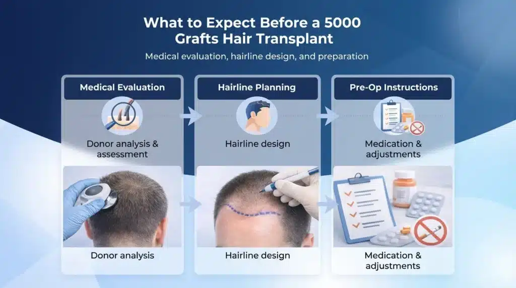 What-To-Expect-Before-A-5000-Grafts-Hair-Transplant 5000 Grafts Hair Transplant Turkey – Cost – Before And After Hair Restoration Excellence You Can Trust