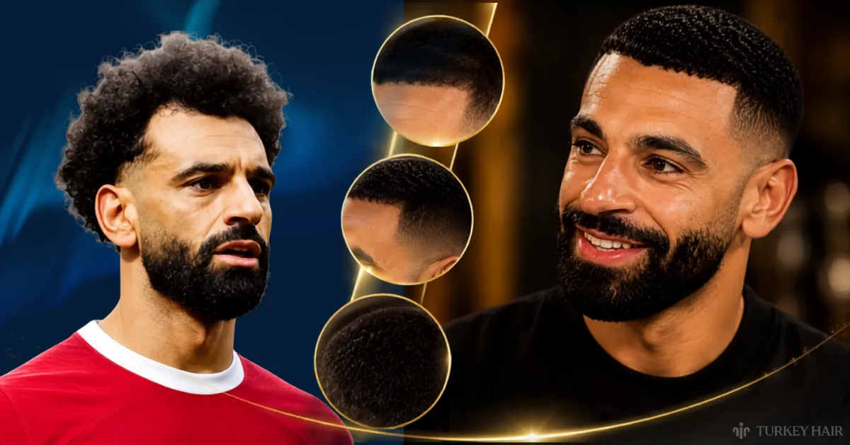 mohamed salah hair transformation, mohamed salah before and after hair transplant, mohamed salah restored hairline, hairline reconstruction, celebrity hair restoration, natural hair transplant results, football player hair transplant